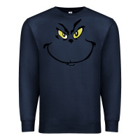 Navy Grinch Face Premium Sweatshirt - artisFamous