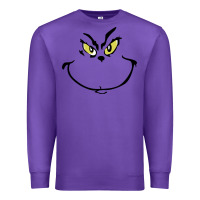 Purple Grinch Face Premium Sweatshirt - artisFamous