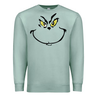 Seafoam Grinch Face Premium Sweatshirt - artisFamous