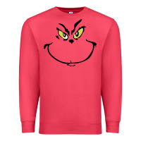 Cardinal Grinch Face Premium Sweatshirt - artisFamous