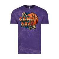 Cloud Purple it's game day y'all basketball Vintage Tee - FaDigitalArtStudio