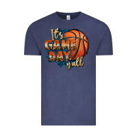 Vintage Denim it's game day y'all basketball Vintage Tee - FaDigitalArtStudio