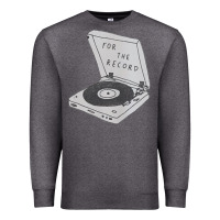 Charcoal Heather for the record Premium Sweatshirt - artisFamous