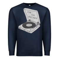 Navy for the record Premium Sweatshirt - artisFamous