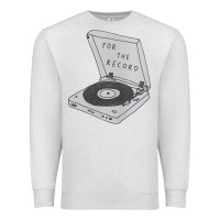 Oatmeal Heather for the record Premium Sweatshirt - artisFamous