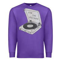Purple for the record Premium Sweatshirt - artisFamous