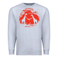 Heather Grey giraffe Premium Sweatshirt - artisFamous