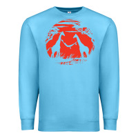 Ocean Blue giraffe Premium Sweatshirt - artisFamous