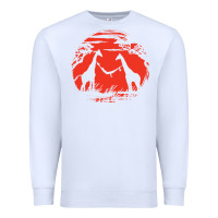 White giraffe Premium Sweatshirt - artisFamous