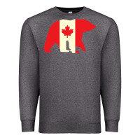 Charcoal Heather Canadian Bear Premium Sweatshirt - artisFamous