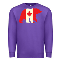 Purple Canadian Bear Premium Sweatshirt - artisFamous