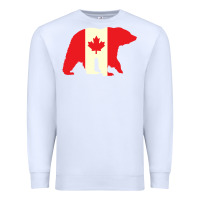 White Canadian Bear Premium Sweatshirt - artisFamous