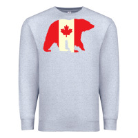 Heather Grey Canadian Bear Premium Sweatshirt - artisFamous