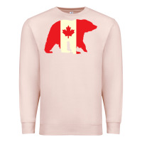 Pale Pink Canadian Bear Premium Sweatshirt - artisFamous
