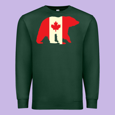 Canadian Bear Premium Sweatshirt Designed By Artisfamous