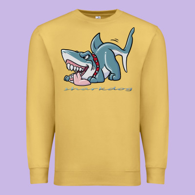 Sharkdog Sticker Premium Sweatshirt Designed By Artisfamous