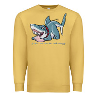 Antique Gold Sharkdog Sticker Premium Sweatshirt - artisFamous