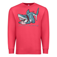 Cardinal Sharkdog Sticker Premium Sweatshirt - artisFamous