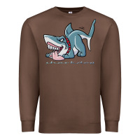 Chestnut Sharkdog Sticker Premium Sweatshirt - artisFamous