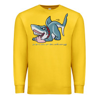 Lemon Sharkdog Sticker Premium Sweatshirt - artisFamous