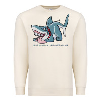 Sandshell Sharkdog Sticker Premium Sweatshirt - artisFamous