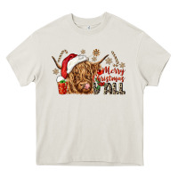 Cream merry christmas yall Heavy Core Tee - CowGirlArtShop