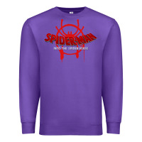Purple into the spider verse film Premium Sweatshirt - artisFamous