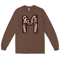 Chestnut name footballcow print letter m Long Sleeve Tee - CowhideDigitalArt