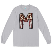 Moon Dust name footballcow print letter m Long Sleeve Tee - CowhideDigitalArt