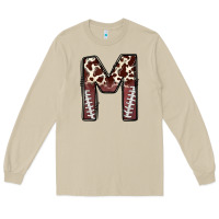 Mushroom name footballcow print letter m Long Sleeve Tee - CowhideDigitalArt