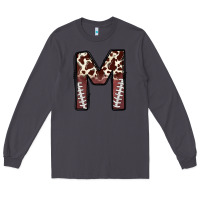 Smoke name footballcow print letter m Long Sleeve Tee - CowhideDigitalArt