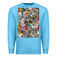 Ocean Blue sneaker searth Premium Sweatshirt - artisFamous