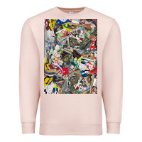 Pale Pink sneaker searth Premium Sweatshirt - artisFamous