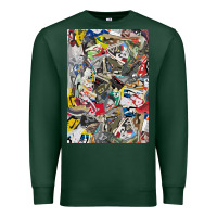 Sports Green sneaker searth Premium Sweatshirt - artisFamous