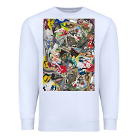 White sneaker searth Premium Sweatshirt - artisFamous