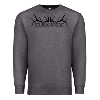 Charcoal Heather Elkaholic Premium Sweatshirt - artisFamous