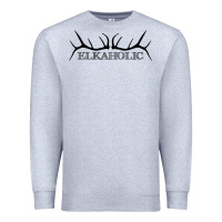Heather Grey Elkaholic Premium Sweatshirt - artisFamous