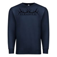 Navy Elkaholic Premium Sweatshirt - artisFamous