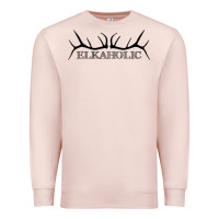 Pale Pink Elkaholic Premium Sweatshirt - artisFamous