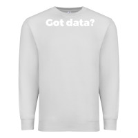 Dove Grey data science humor white Premium Sweatshirt - artisFamous