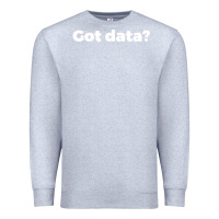 Heather Grey data science humor white Premium Sweatshirt - artisFamous