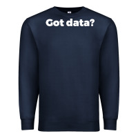 Navy data science humor white Premium Sweatshirt - artisFamous