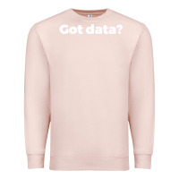 Pale Pink data science humor white Premium Sweatshirt - artisFamous