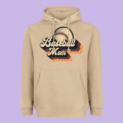 Baseball Mom Heavyweight Hoodie Designed By Jahusdesignshop