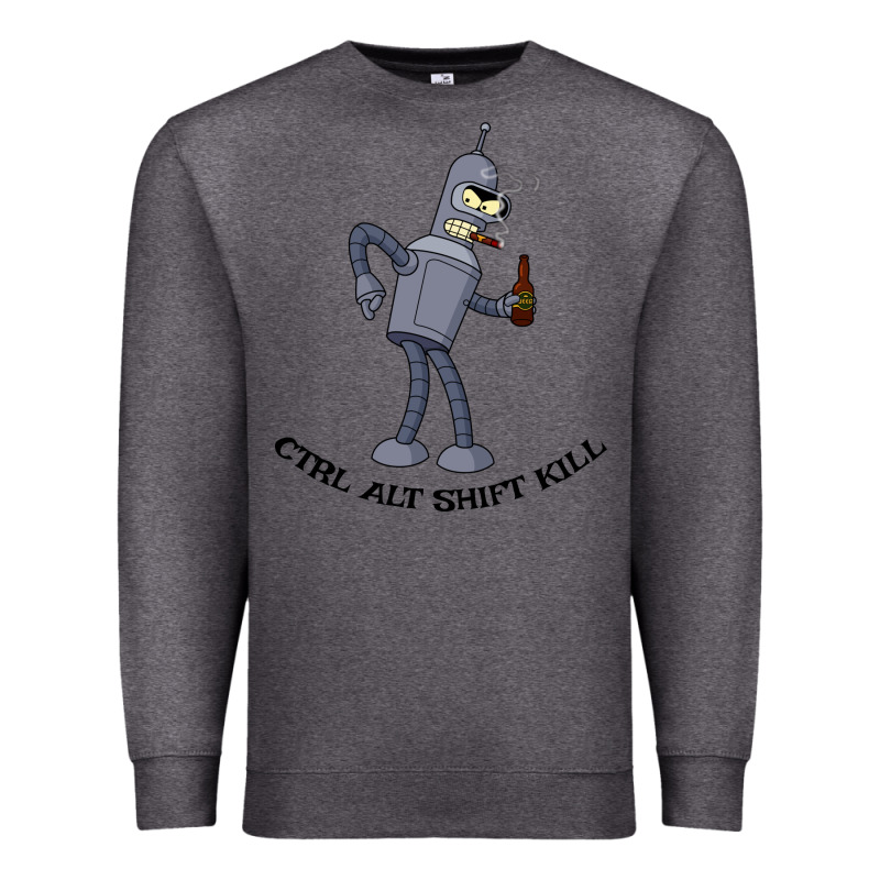 Futurama Ctrl Alt Shift Kill Bender Premium Sweatshirt by artisFamous | Teevron