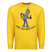 Lemon Futurama Ctrl Alt Shift Kill Bender Premium Sweatshirt - artisFamous