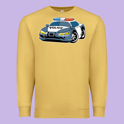 Police Car Premium Sweatshirt Designed By Artisfamous