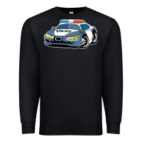 Black police car Premium Sweatshirt - artisFamous