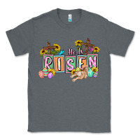 Charcoal Heather He is risen Easter  Easter Day Classic Tee - CowGirlArtShop