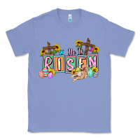 Colony Blue He is risen Easter  Easter Day Classic Tee - CowGirlArtShop